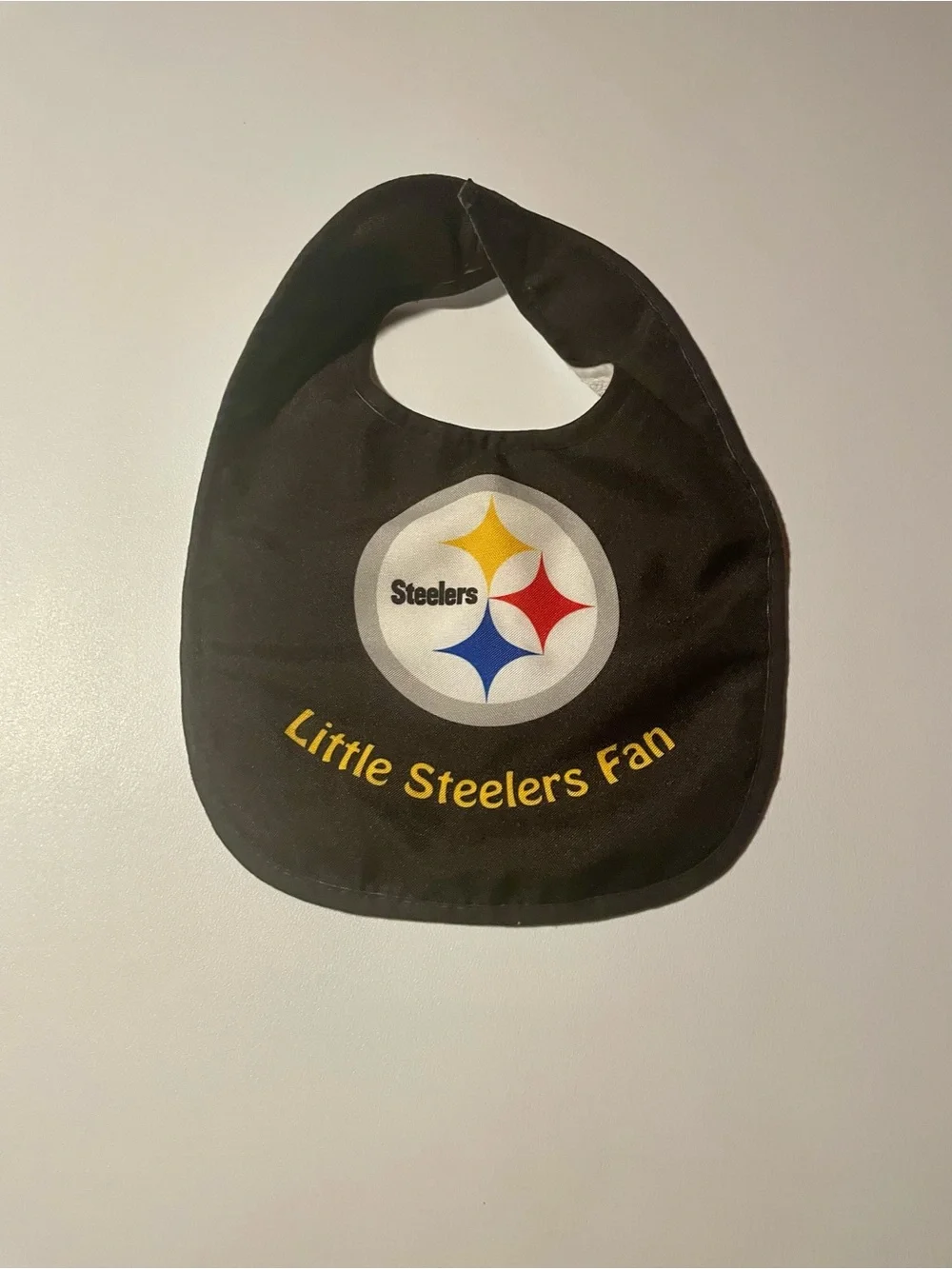 Pittsburgh Steelers Little Steelers Fan Baby Bib Black Yellow NFL Football Good